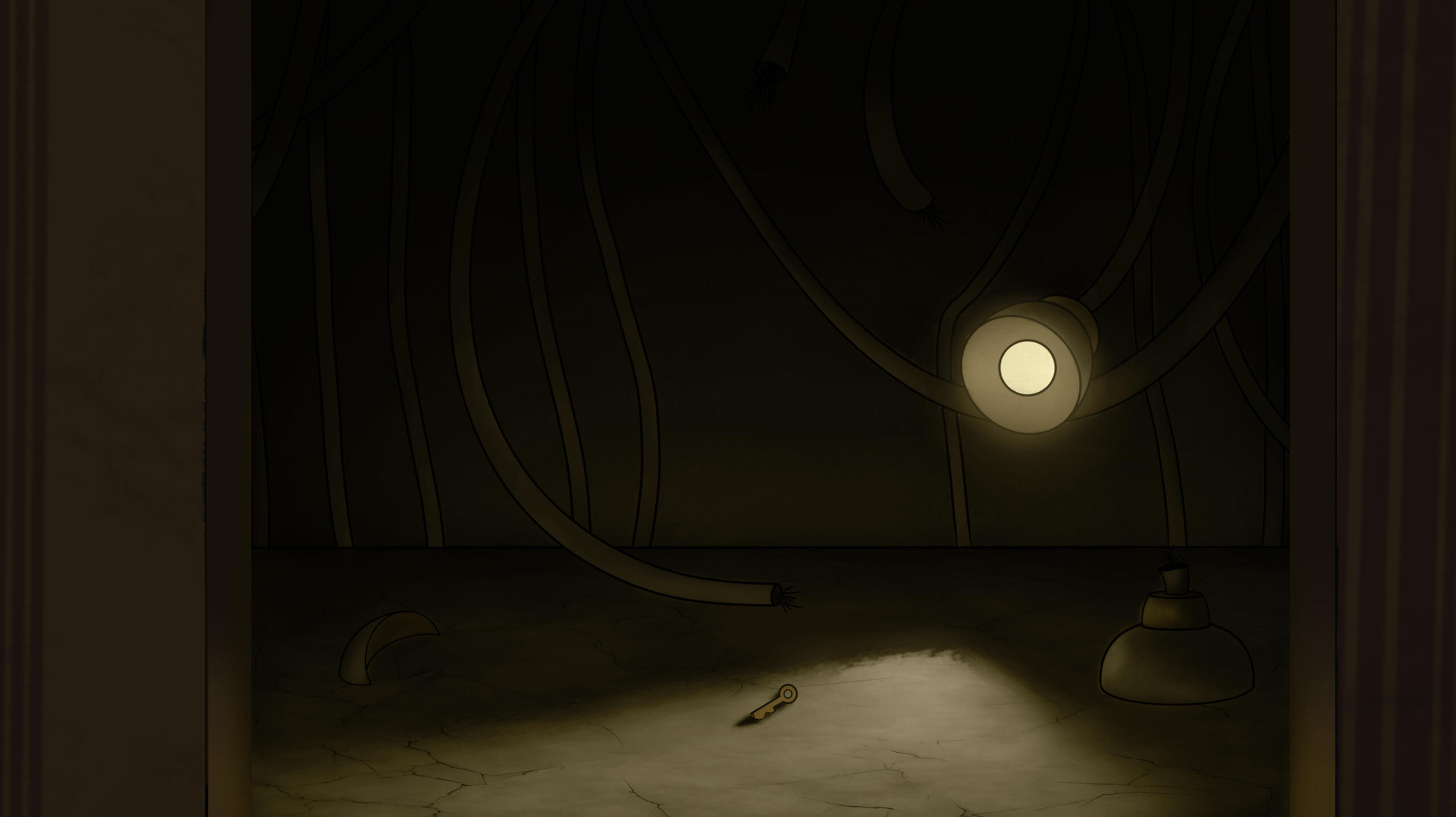 Abandoned room of wires