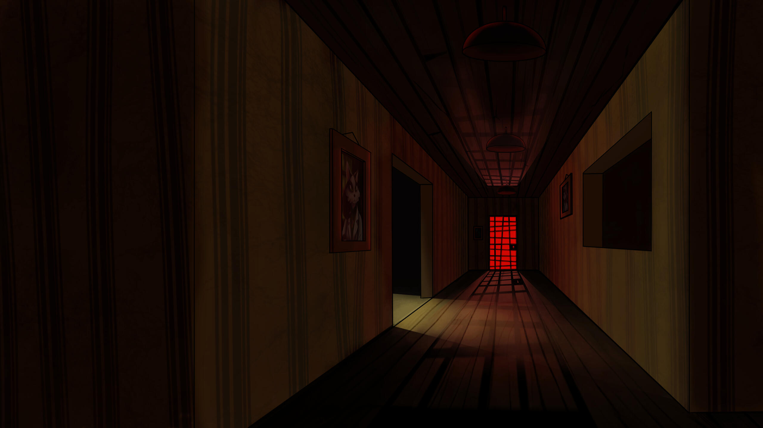 Abandoned Cabin Hallway