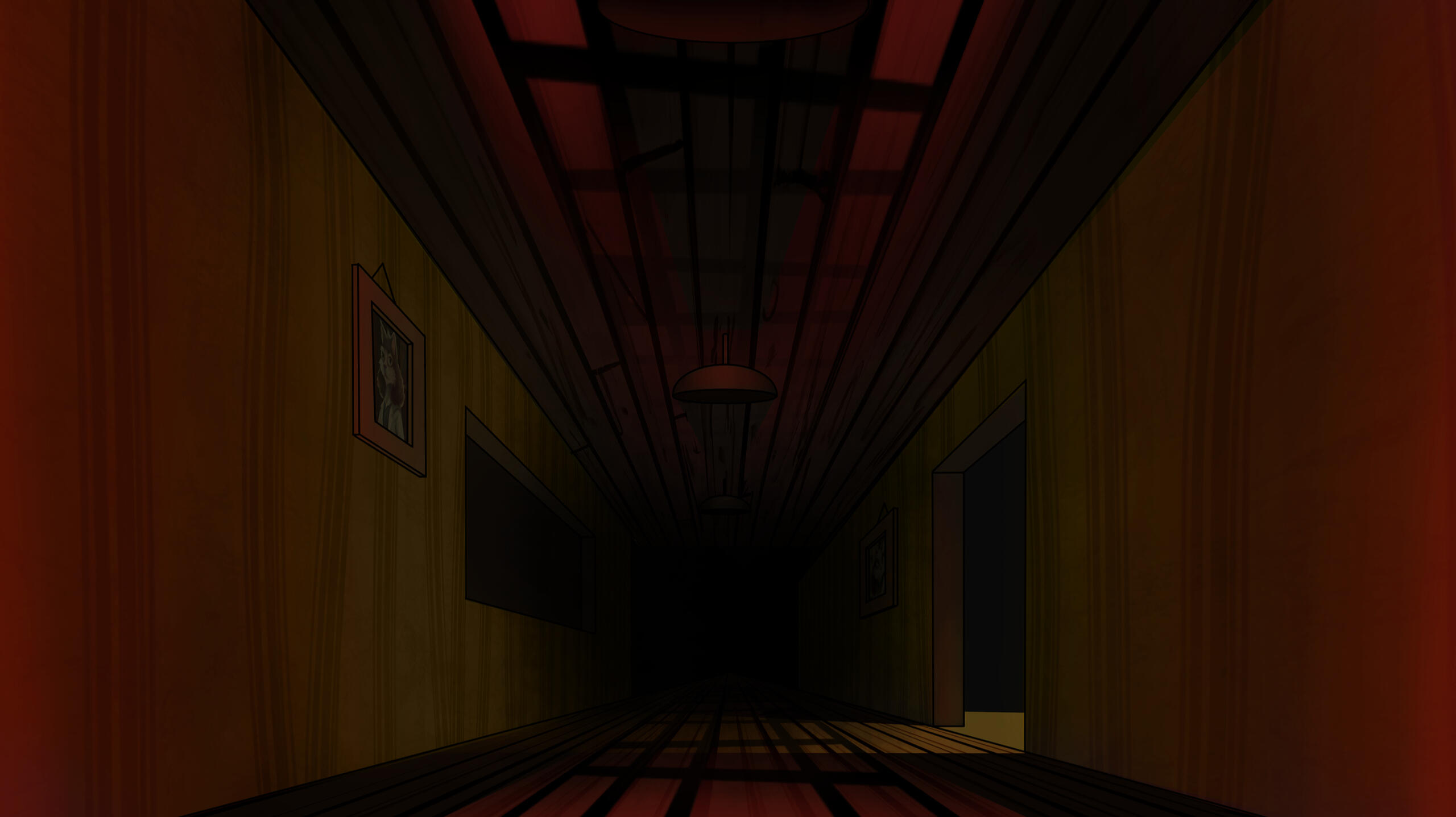 Abandoned Cabin Hallway Reversed